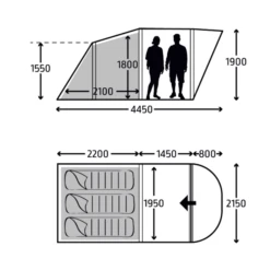 Vango Sales Store -Vango Sales Store brean 3 air dimensions image