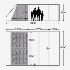 Dometic Rarotonga 601 Air Tent 2023 -Vango Sales Store dometic rarotonga 601 tent floorplan 1 1