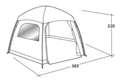 Easy Camp Moonlight Yurt Tent 2023 -Vango Sales Store easycamp moonlight yurt drawing perspective2