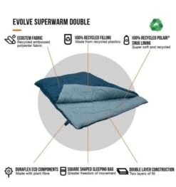 Vango Evolve Superwarm Sleeping Bag - Double 12 Vango Evolve Superwarm Sleeping Bag - Double -Vango Sales Store evolve superwarm double 3 1 1