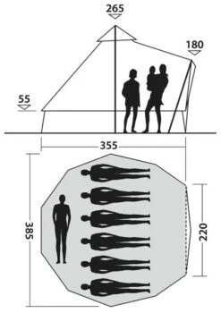 Easy Camp Moonlight Bell Tent 2023 -Vango Sales Store moonlight bell dimensions image