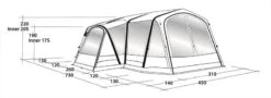 Outwell Airville 4SA Tent 2020 -Vango Sales Store outwell airville 4sa drawing perspective 2