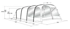 Outwell Avondale 5PA Tent 2022 -Vango Sales Store outwell avondale 5pa tent 111182 drawing perspective2