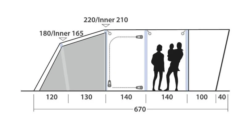Outwell Springville 5SA Tent 2023 5 Outwell Springville 5SA Tent 2023 - Image 3