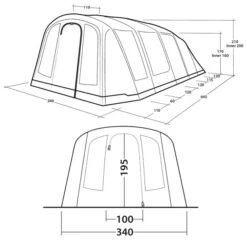Outwell Stonehill 5 Air Tent 2024 -Vango Sales Store outwell stonehill 5 air dimensions image 2
