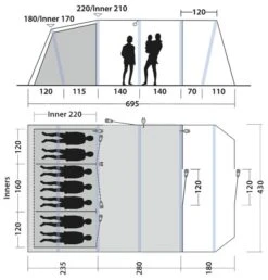 Outwell Stonehill 7 Air Tent 2024 -Vango Sales Store outwell stonehill 7 air dimensions image 1