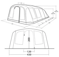 Outwell Stonehill 7 Air Tent 2024 -Vango Sales Store outwell stonehill 7 air dimensions image 2