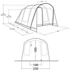 Outwell Sunhill 3 Air Tent 2024 -Vango Sales Store outwell sunhill 3 air dimensions image 2
