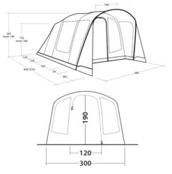 Outwell Sunhill 5 Air Tent 2024 -Vango Sales Store outwell sunhill 5 air dimensions image 2