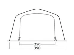 Outwell Wood Lake 6ATC Tent 2022 -Vango Sales Store outwell wood lake 6atc dimensions image 4