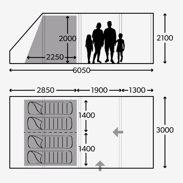Dometic Rarotonga Redux 401 Air Tent 2023 4 Dometic Rarotonga Redux 401 Air Tent 2023 - Image 2