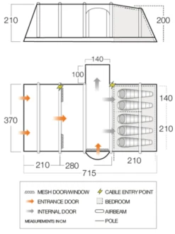 Vango Sales Store -Vango Sales Store rome ii air 550xl dimensions image