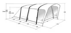 Outwell Springville 4SA Tent 2023 -Vango Sales Store springville 4sa dimensions image 1