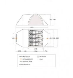 Vango Sales Store -Vango Sales Store vango mokala 450 tent florrplan 1 1