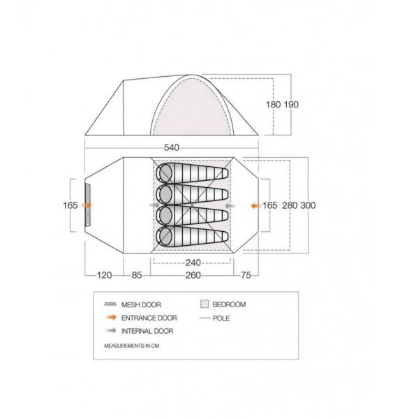 Vango Mokala 450 TC Tent 2023 4 Vango Mokala 450 TC Tent 2023 - Image 2