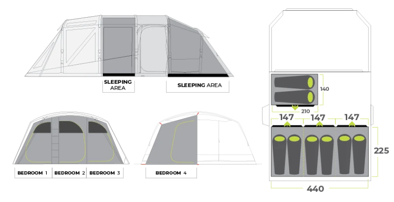 Zempire Aero TXL Pro Air Tent 2022 12 Zempire Aero TXL Pro Air Tent 2022 - Image 10