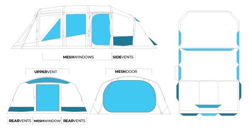 Zempire Aero TXL Pro Air Tent 2022 13 Zempire Aero TXL Pro Air Tent 2022 - Image 11