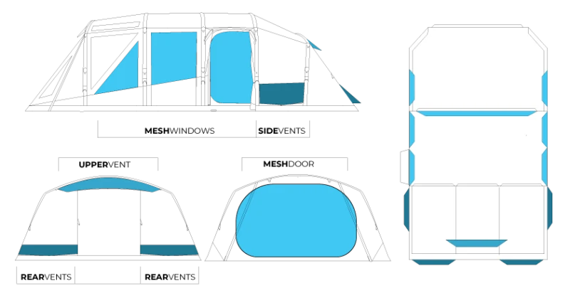 Zempire Aero TXL Pro TC Air Tent 2022 11 Zempire Aero TXL Pro TC Air Tent 2022 - Image 9